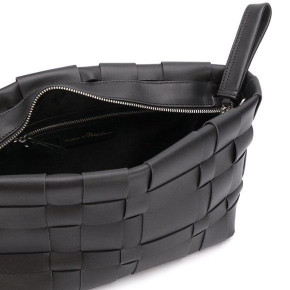 3.1 Phillip Lim Black Odita Lattice Pouch Shoulder Bag NWT - Picture 7 of 14